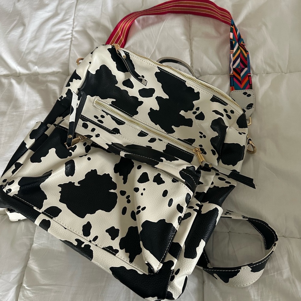 Cowprint backpack
